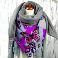 Шарф за разрешение за разчистване на бебета за жени жени пеперуда печат шал за мода моден многоцелев шал шал