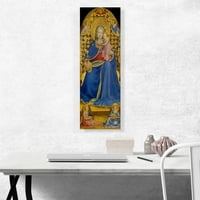 Дева на смиреното платно от печат на изкуството от Fra Angelico - Размер: 36 12