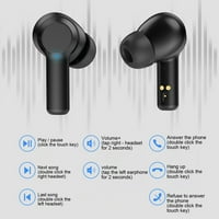 DeYuer W Безжични слушалки намаляване на шума Bluetooth съвместимо 5. Стерео спортни мини в уши за мобилен телефон