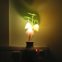 Сензор Нощен лек Lotus Leaf Flower LED лампа US Plug 220V Романтичен декор за дома