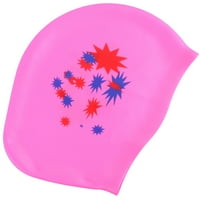 Звезден модел плувен силиконов водоустойчив плувен басейн шапка дълга защита на ухото за уши за жени за жени женски