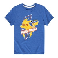Pokémon - Pikachu Lightning Bolt Art - Младежки графична тениска с къс ръкав