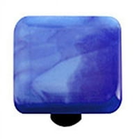 Горещи копчета HK2007 -Ka Swirl Cobalt Blue Square Glass шкаф - копче - алуминиев пост