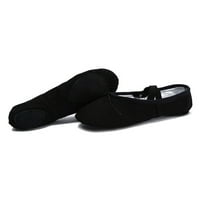 Gomelly Womens Dance Shoe Practice Split Payle Ballet Slippers Disherable Slipper Flats Kids Unise Black 11c