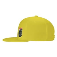Cepten Mens & Women Hip Hop Street Style със Slipknot-ние не сме вашето любезно лого регулируемо бейзболна плоска шапка на сметката жълто