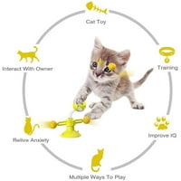 Котешка играчка, прекрасна гадно пролетна плюшена мишка домашни любимци, която се дразни интерактивна играчка закачка котка играчка вятърна котешка играчка с перо топка