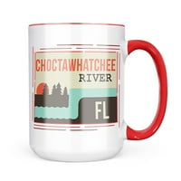 NEONBLOND USA RIVERS CHOCTAWHATCHEE река - подарък за халба във Флорида за любители на чай за кафе