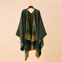 Дамски опаковки шалове шал- отпечатани шалове шалове топло удобно шал зелено