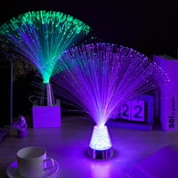 Многоцветна оптична оптична лампа интериорна украса светлинни партита сватби LED нощна светлина