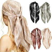 Шарф с глава за жени, 35 Сатен квадратни шалове за коса коприна като шал бандана за опаковане на косата през нощта
