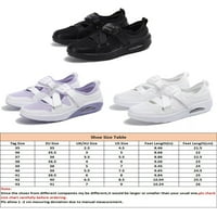 Oucaili женска въздушна възглавница диабетик ходещи обувки регулируема каишка Mesh Mary Jane Shoes Hoafers Sneakers Size 4,5-9