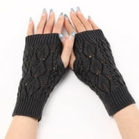 Метеминални за жени Зимни ръкавици за топла ръкавица ветроустойчиви еластични текстови съобщения черни ръкавици топли облицовани ръкавици