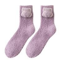 Pxiakgy чорапи за жени чифт жени ежедневни животински печат на памук дами дами чорапи тръби удобни чорапи розово + един размер