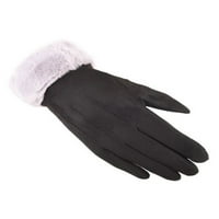 Hirigin жени сензорен екран ръкавици зимни топли бродерии ръкавици за шофиране