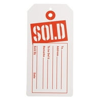 Red White продадени тагове за прорез-BO от 1000, 2-3 8W 4-3 4h от марката Codllyne