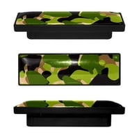Правоъгълник шкаф дръжка за шкаф с копче чекмедже дърпа дръжка зелени камуфлажни чекмеджета с винтове мебели декор