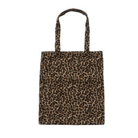 Rosarivae жени платно чанта леопардова печат раменна чанта ежедневна голяма чанта за студентка ежедневна чанта за пазаруване тотална чанта за винтидж чанта