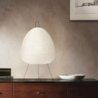 Оризова хартиена лампа за маса, японски стил на настолна лампа, лампа за нощно шкафче, домашен декор на Wabi Sabi