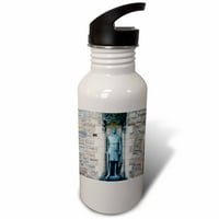 Шотландия, Единбург, замъка в Единбург Рицар статуя - EU MWR - Micah Wright Oz Sports Water Bottle WB -82821-1