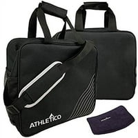 Athletico Essential Bowling Bag & Seesaw Polerer пакет - единична топка Bowling Tote Bag с подплатен държач за топка за боулинг
