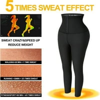 Сауна потни панталони за жени с висока талия за отслабване Тежести Тежест Термо тренировъчна тренировка Оформяне на тялото
