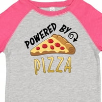 Inktastic Powered от Pizza Gift Toddler Boy или Thddler Girl тениска