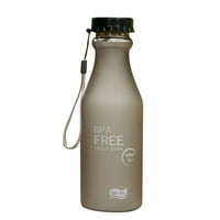 Li HB Store 550ml бутилка пластмасова чаша прозрачна матова преносима не е лесно да се счупи водата за вода на открито спорт