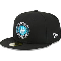 Мъжката нова ера Black Charlotte FC Patch 59Fifty Fitted Hat