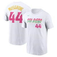 Мъжки Nike Joe Musgrove White San Diego Padres City Connect Име и номер на тениска