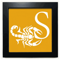 Скорпион естествено насекомо писмо черен квадратна рамка картина стена