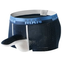 Wozhidaoke Boxer Brines for Men Male Male Casual Solid Mes