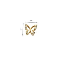 Dianhelloya Art Art Scounts Manicure кубичен циркония декор личност Геометрична метална пеперуда издълбана корона за изкуство за изкуство за изкуство Маникюр аксесоари