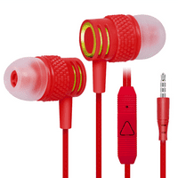 Комплект Urban R кабелни слушалки в ухо с микрофон за Microma Spark Vdeo Q с кабел без заплитане, шум изолиращи слушалки дълбоки баси, в съвети за силиконов пъпч на уши