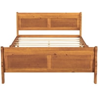 Пълнообменно дървена платформа легло с табла и дървена поддръжка на лет