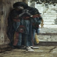 Покаятелният Магдалина, 1886-1894 г., Джеймс Тисот, Гуаш, Бруклин Музей, Ню Йорк, САЩ за печат на плакати
