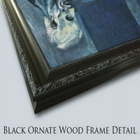 Луис Чарлз Филип Рафаел Д'Орлеан, Duc de Nemours Black Ornate Wood Framed Canvas Art от Winterhalter, Franz Xavier