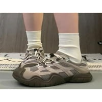 Oucaili дами атлетични обувки леки маратонки мрежести обувки за бягане пачуърк тренировка ежедневна маратонка спорт khaki 7