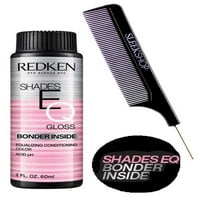 Bonder Inside - 010t Platinum 10T Redken Shades Eq Изравняване на кондициониране Деми -постоянен цвят на косата боя за боядисване на wleekshop pin гребен
