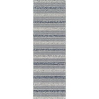 Surya la casa lcs- 30x87 Runner Global Cotton Area Rug in Navy White