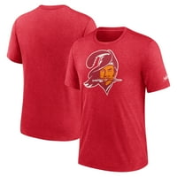 Мъжки Nike Heather Maroon Tampa Bay Buccaneers Rewind Logo Tri-Bread тениска