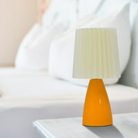 Легла лампа Докосваща контролна лампа за маса с USB портове за зареждане на нощни шкафчета с ленено тъкан за сянка за дневна в спалнята