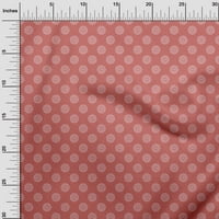 OneOone Cotton Cambric Pink Fabric Азиатски флорален блок DIY Облекло Квилинг Материя от печат от тъкан от двор широк