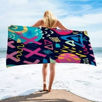 Bohemia Prints големи плажни кърпи Бързо сух сърф пончо микрофибър за пътуване шал плаж салон за пътуване към къмпинг йога мат жени подарък