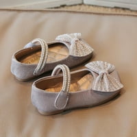Eczipvz Toddler Shoes Fashion Autumn Girls Небрежни обувки Персер Rhinestone Bow Sequins Shiny Cute Ression Shoes Dance Shoes Fancy Shoes for Girls