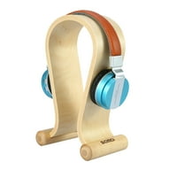 Taluosi Samdi дървен универсален слушалки за слушалки стойка за закачалка за закачалка на бюрото на дисплея