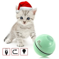 PIDSEN Interactive Cat Ball Toy, USB заряд Rolling Automatic 360 ° PET топка с пера