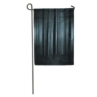 Зелен Форест призрачен и тъмен мъглив гора при здрач Син страховито нощно дърво градински флаг декоративен флаг Банер банер