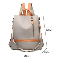 Модни жени найлонови училищна чанта ежедневни многослойни дневни раници за раници за отдих за свободното време лаптоп чанта