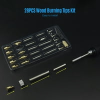 Aibecy Wood Burning Tool Kit Professional Pyrography Pen Condering Iron Set регулируема температура от 200-450 ℃ За начинаещи възрастни дърва изгаряне на дърворезба Направи си релеф