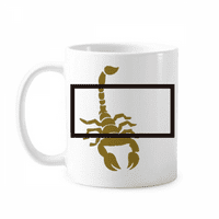 Скорпион естествен насекочен бог керамика Cerac Cerac Coffee Porcelain Cup прибори за хранене
